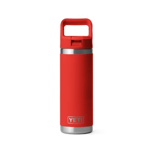 Yeti Rambler 18oz (532ml) Straw Bottle [col:canyon Red]