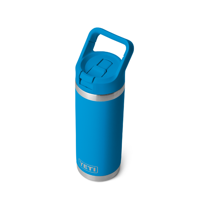 Yeti Rambler 18oz (532ml) Straw Bottle [col:big Wave Blue]