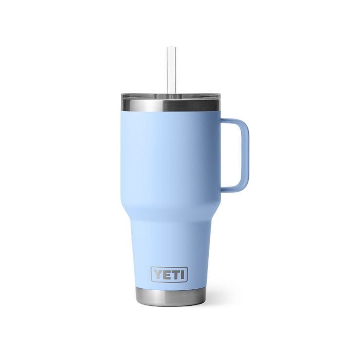 Yeti Rambler 35oz (1l) Straw Mug [col:big Sky Blue]
