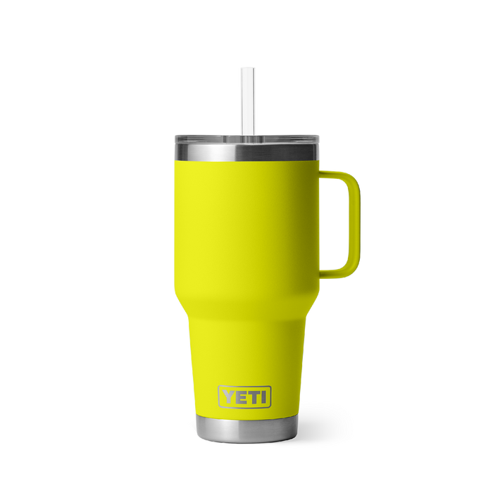 Yeti Rambler 35oz (1l) Straw Mug [col:firefly Yellow]
