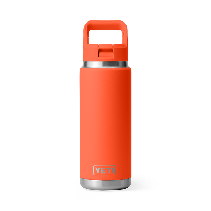 Yeti Rambler 26oz (760ml) Straw Bottle [col:papaya]