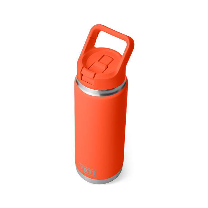 Yeti Rambler 26oz (760ml) Straw Bottle [col:papaya]