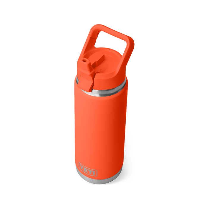 Yeti Rambler 26oz (760ml) Straw Bottle [col:papaya]