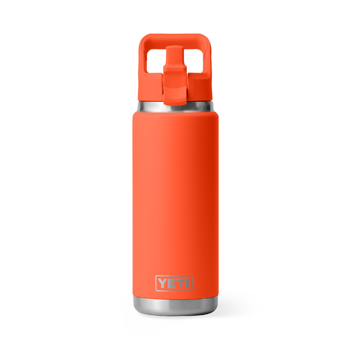 Yeti Rambler 26oz (760ml) Straw Bottle [col:papaya]