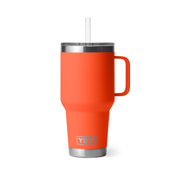 Yeti Rambler 35oz (1l) Straw Mug [col:papaya]