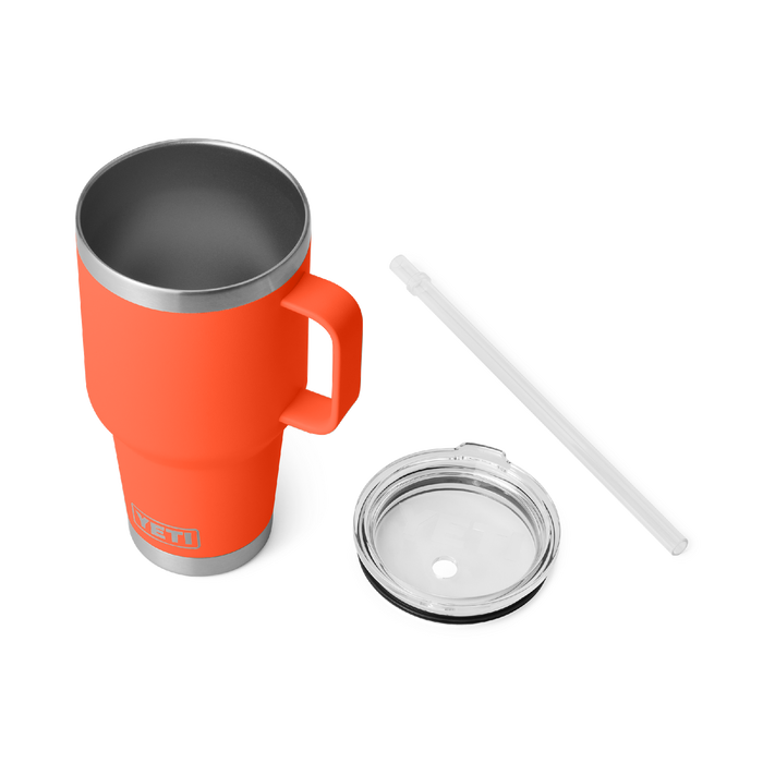 Yeti Rambler 35oz (1l) Straw Mug [col:papaya]