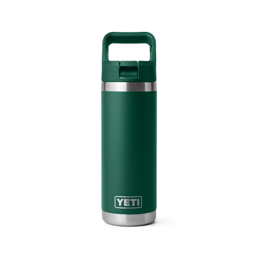 Yeti Rambler 18oz (532ml) Straw Bottle [col:black Forest Green]