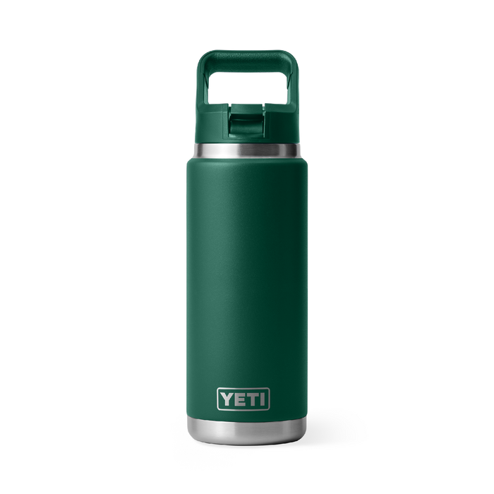 Yeti Rambler 26oz (760ml) Straw Bottle [col:black Forest Green]