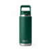 Yeti Rambler 26oz (760ml) Straw Bottle [col:black Forest Green]