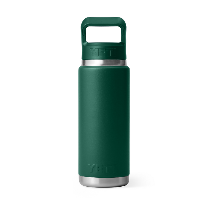 Yeti Rambler 26oz (760ml) Straw Bottle [col:black Forest Green]