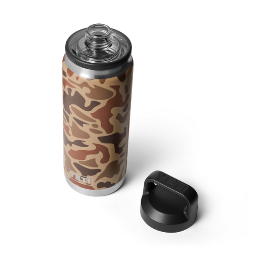 Yeti Rambler 26oz (760ml) Bottle With Chug Cap [col:wetlands Camo]