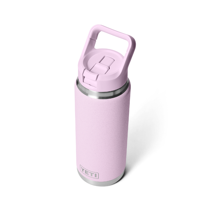 Yeti Rambler 26oz (760ml) Straw Bottle [col:cherry Blossom]