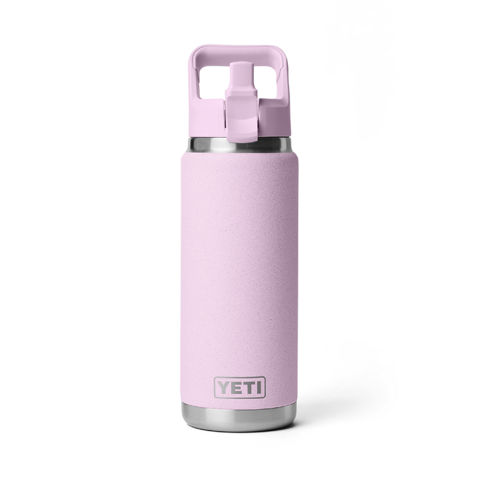 Yeti Rambler 26oz (760ml) Straw Bottle [col:cherry Blossom]