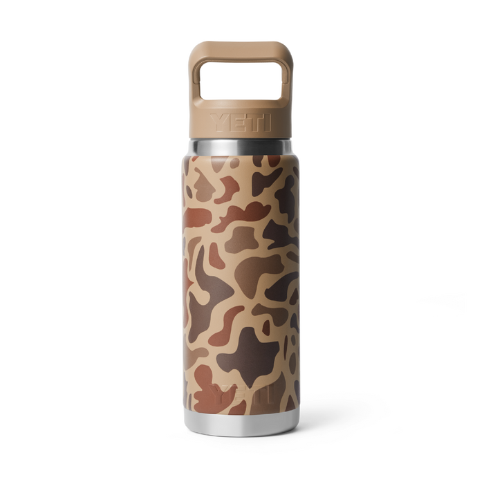 Yeti Rambler 26oz (760ml) Straw Bottle [col:wetlands Camo]
