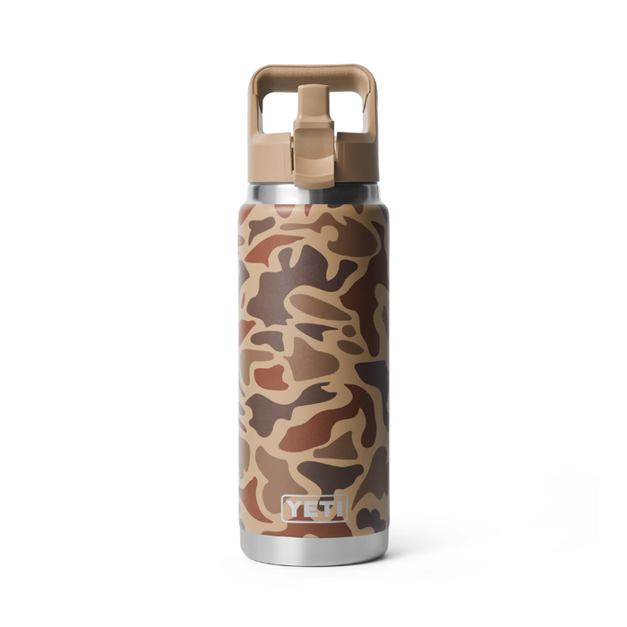 Yeti Rambler 26oz (760ml) Straw Bottle [col:wetlands Camo]