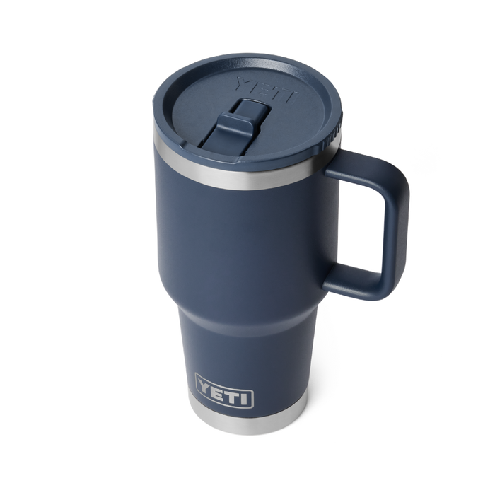 Yeti Rambler 30oz (887ml) Travel Straw Mug [col:navy]