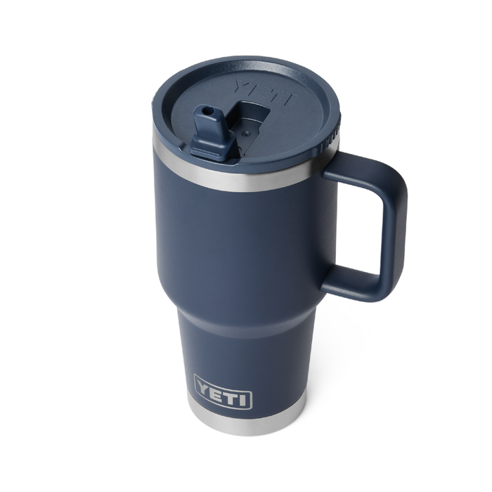 Yeti Rambler 30oz (887ml) Travel Straw Mug [col:navy]