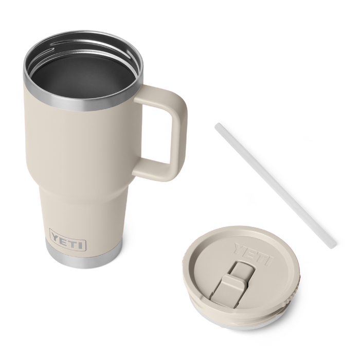 Yeti Rambler 30oz (887ml) Travel Straw Mug [col:cape Taupe]