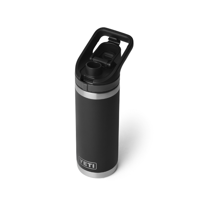Yeti Rambler 18oz (532ml) Flip Chug Cap Bottle [col:black]