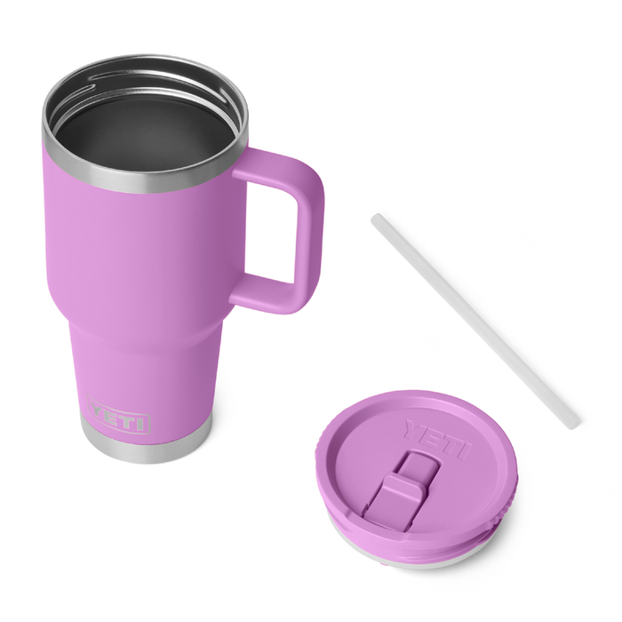 Yeti Rambler 30oz (887ml) Travel Straw Mug [col:desert Bloom]