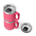 Yeti Rambler 10oz (291ml) Stackable Ceramic Lined Mug [col:tropical Pink]