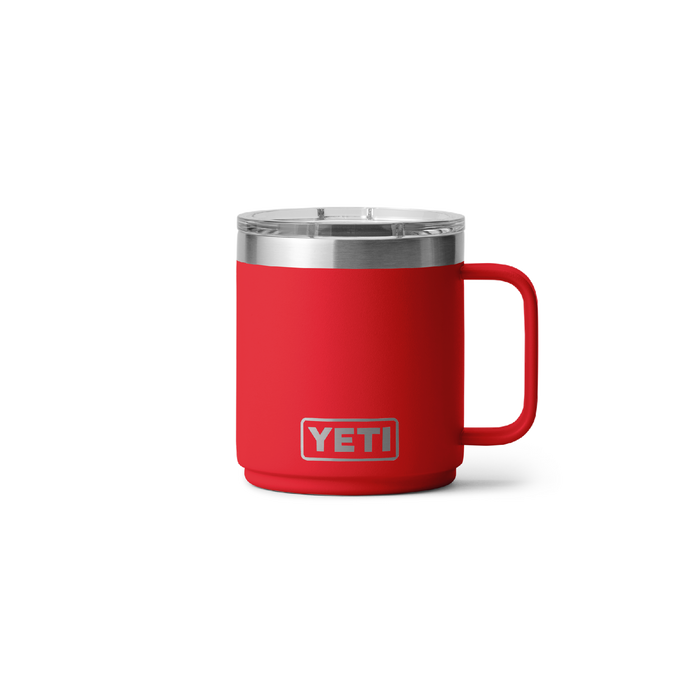 Yeti Rambler 10oz (291ml) Stackable Ceramic Lined Mug [col:rescue Red]