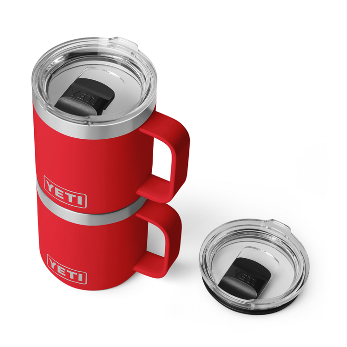 Yeti Rambler 10oz (291ml) Stackable Ceramic Lined Mug [col:rescue Red]