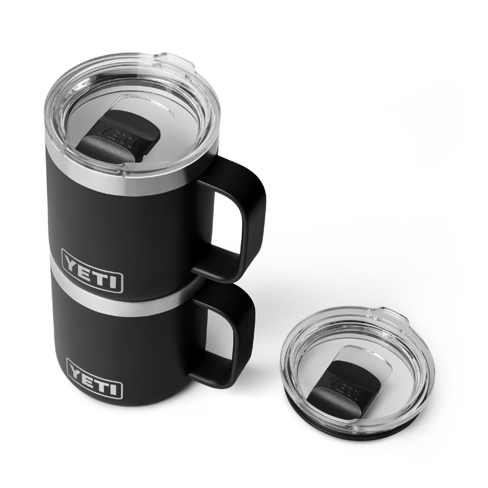Yeti Rambler 10oz (291ml) Stackable Ceramic Lined Mug [col:black]