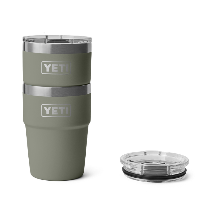 Yeti Rambler 16oz (473ml) Stackable Cup [col:pampa Green]