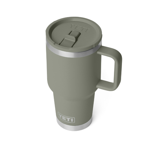 Yeti Rambler 30oz (887ml) Travel Straw Mug [col:pampa Green]
