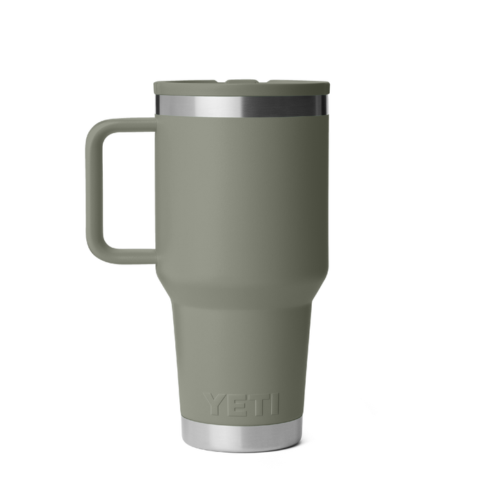 Yeti Rambler 30oz (887ml) Travel Straw Mug [col:pampa Green]