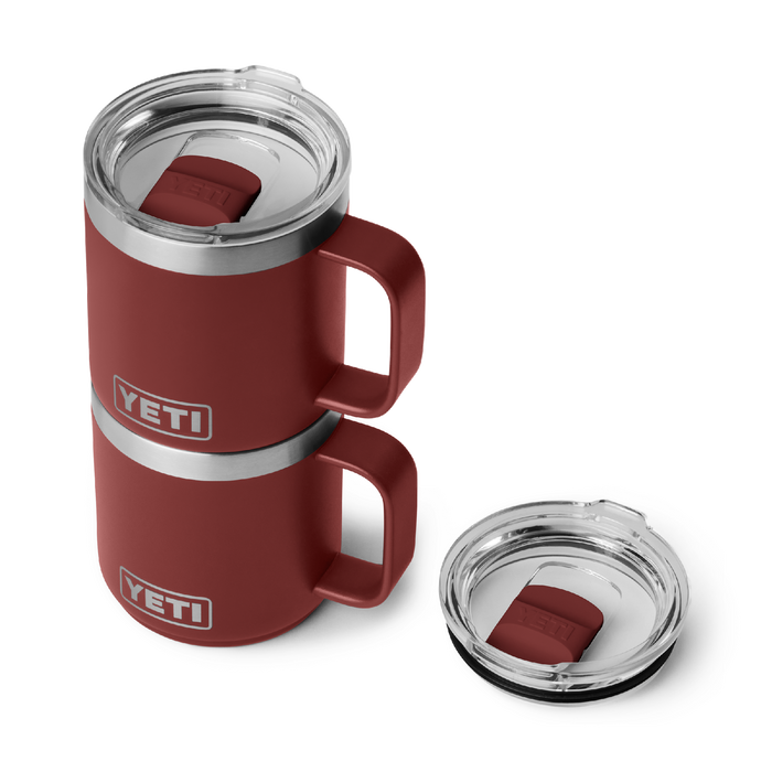 Yeti Rambler 10oz (291ml) Stackable Ceramic Lined Mug [col:stag Red]