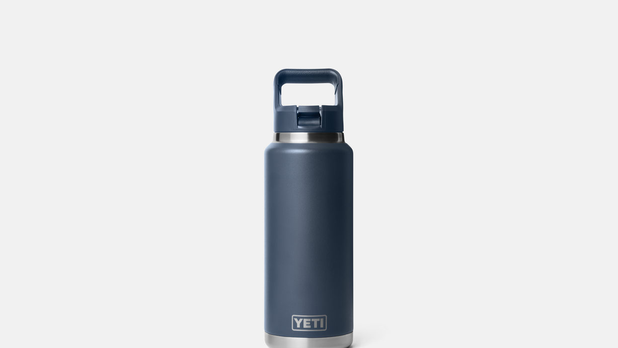 Yeti Rambler 36oz (1065ml) Straw Bottle [col:navy]