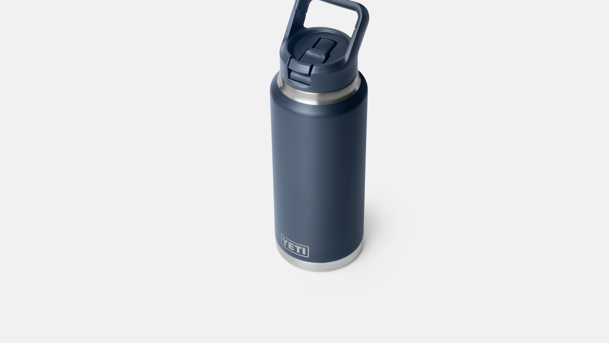 Yeti Rambler 36oz (1065ml) Straw Bottle [col:navy]