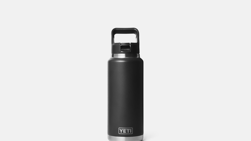 Yeti Rambler 36oz (1065ml) Straw Bottle [col:black]