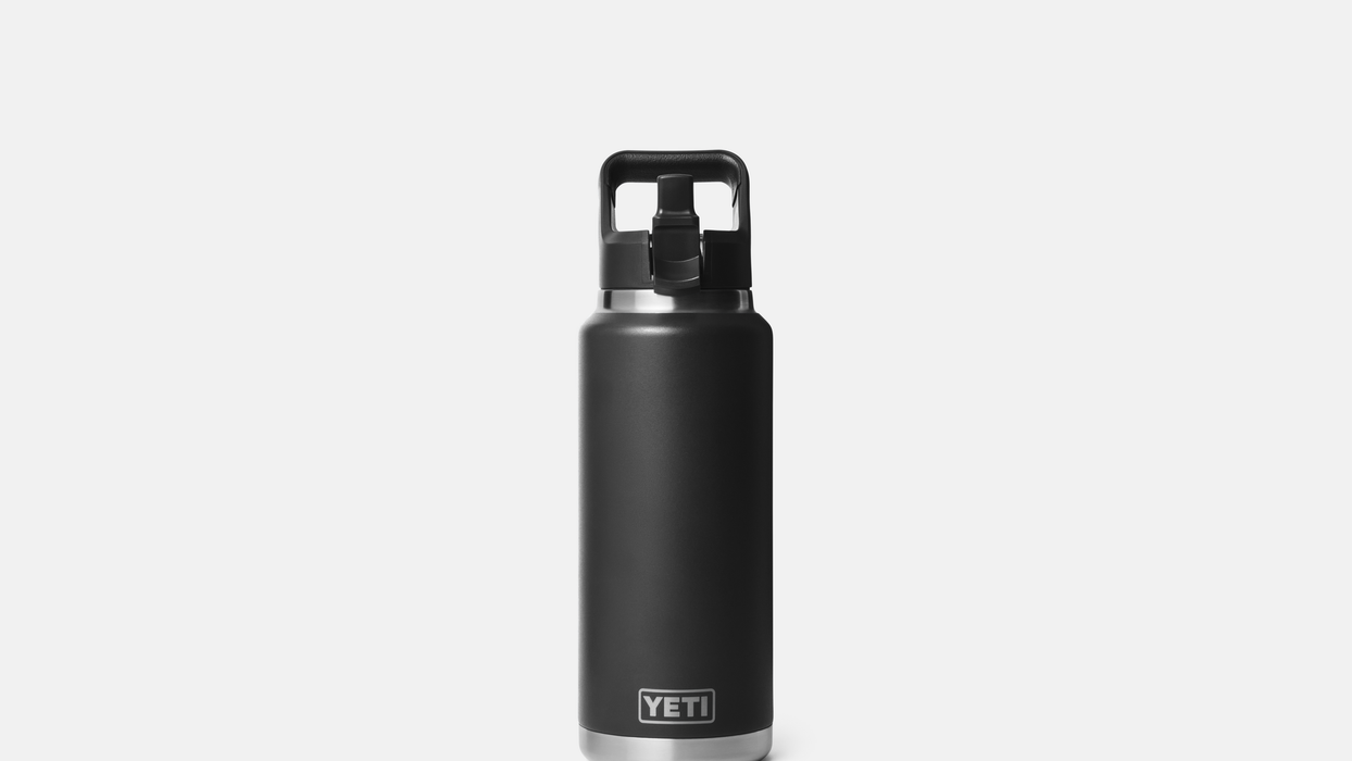 Yeti Rambler 36oz (1065ml) Straw Bottle [col:black]