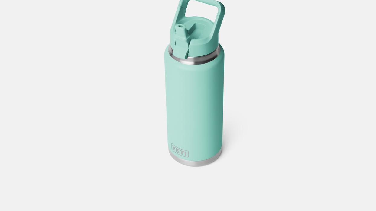 Yeti Rambler 36oz (1065ml) Straw Bottle [col:seafoam]