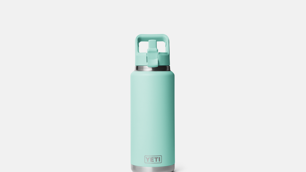 Yeti Rambler 36oz (1065ml) Straw Bottle [col:seafoam]