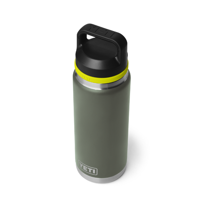 Yeti Rambler 26oz (760ml) Bottle With Chug Cap [col:camp Green/firefly Yellow]