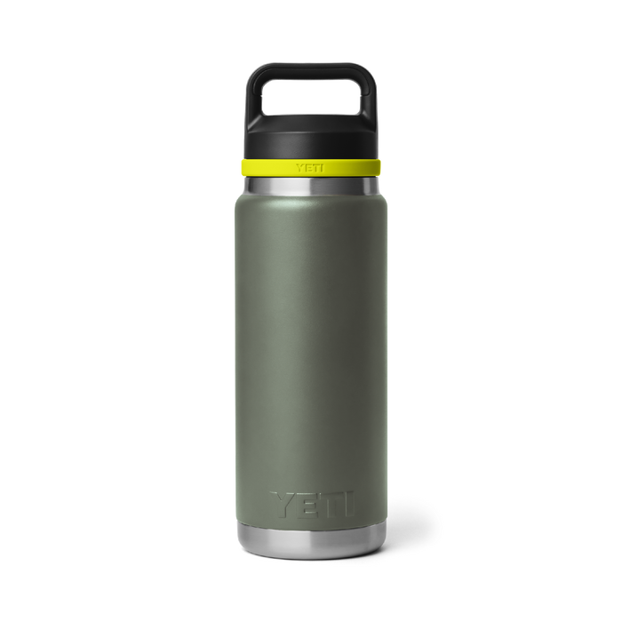 Yeti Rambler 26oz (760ml) Bottle With Chug Cap [col:camp Green/firefly Yellow]