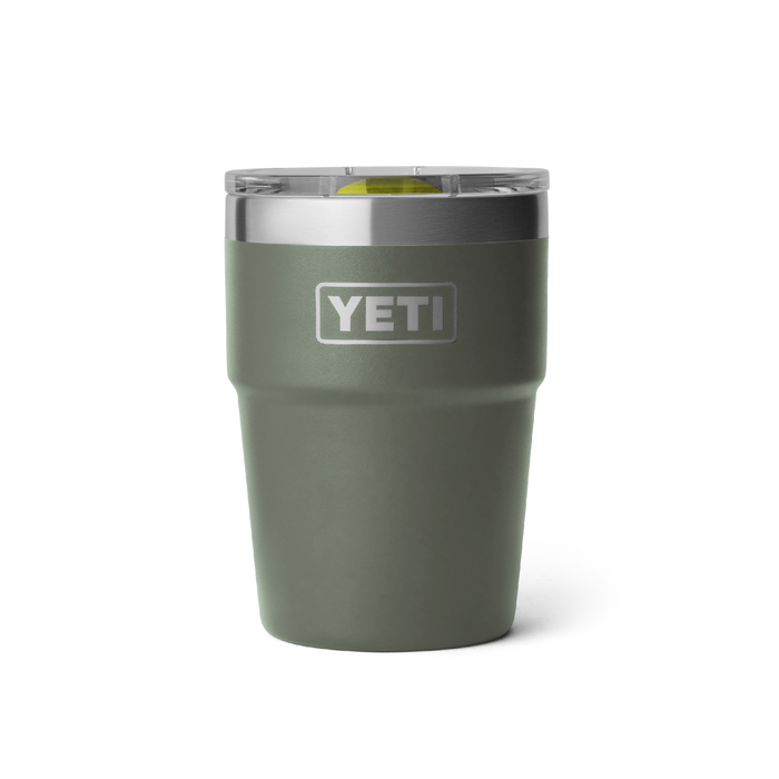 Yeti Rambler 16oz (473ml) Stackable Cup [col:camp Green/firefly Yellow]