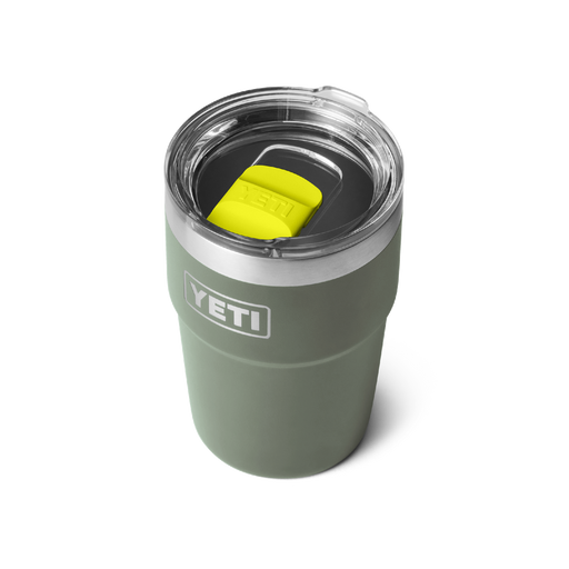Yeti Rambler 16oz (473ml) Stackable Cup [col:camp Green/firefly Yellow]