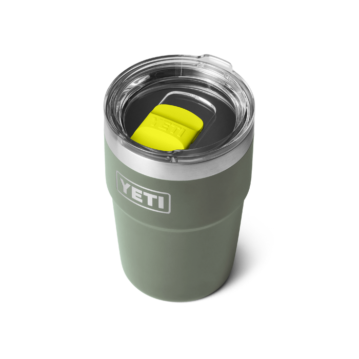 Yeti Rambler 16oz (473ml) Stackable Cup [col:camp Green/firefly Yellow]