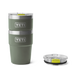 Yeti Rambler 16oz (473ml) Stackable Cup [col:camp Green/firefly Yellow]