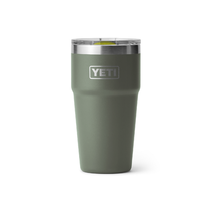 Yeti Rambler 20oz (591ml) Stackable Cup [col:camp Green/firefly Yellow]