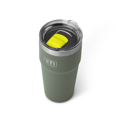 Yeti Rambler 20oz (591ml) Stackable Cup [col:camp Green/firefly Yellow]