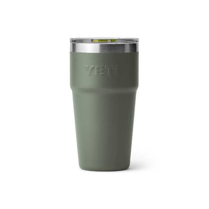 Yeti Rambler 20oz (591ml) Stackable Cup [col:camp Green/firefly Yellow]