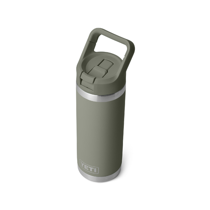 Yeti Rambler 18oz (532ml) Straw Bottle [col:pampa Green]