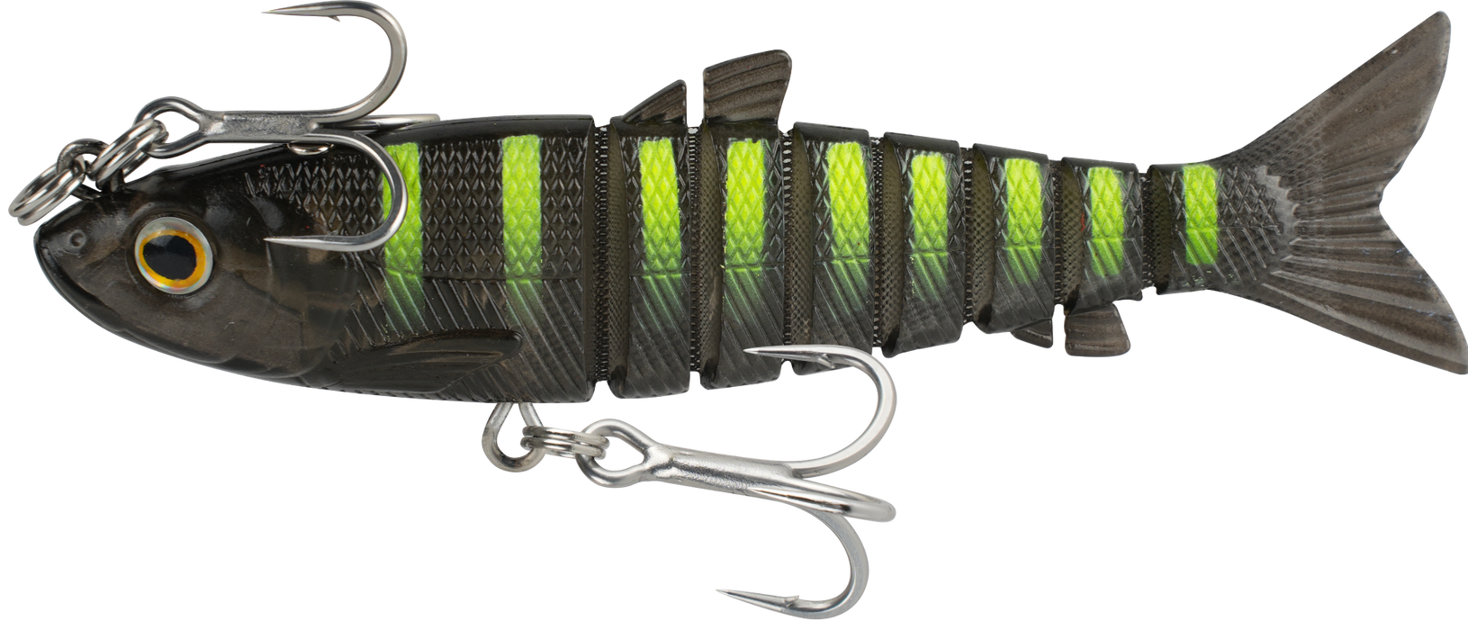 Wilson Live Mullet 5.5" Soft Plastic Swimbait Lure [col:green Sunset]