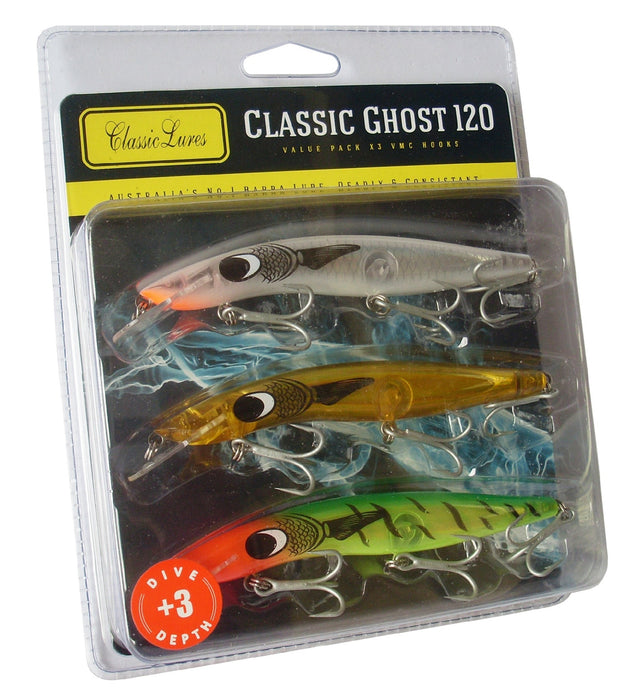 Classic Lures 120 Ghost +3ft Pack